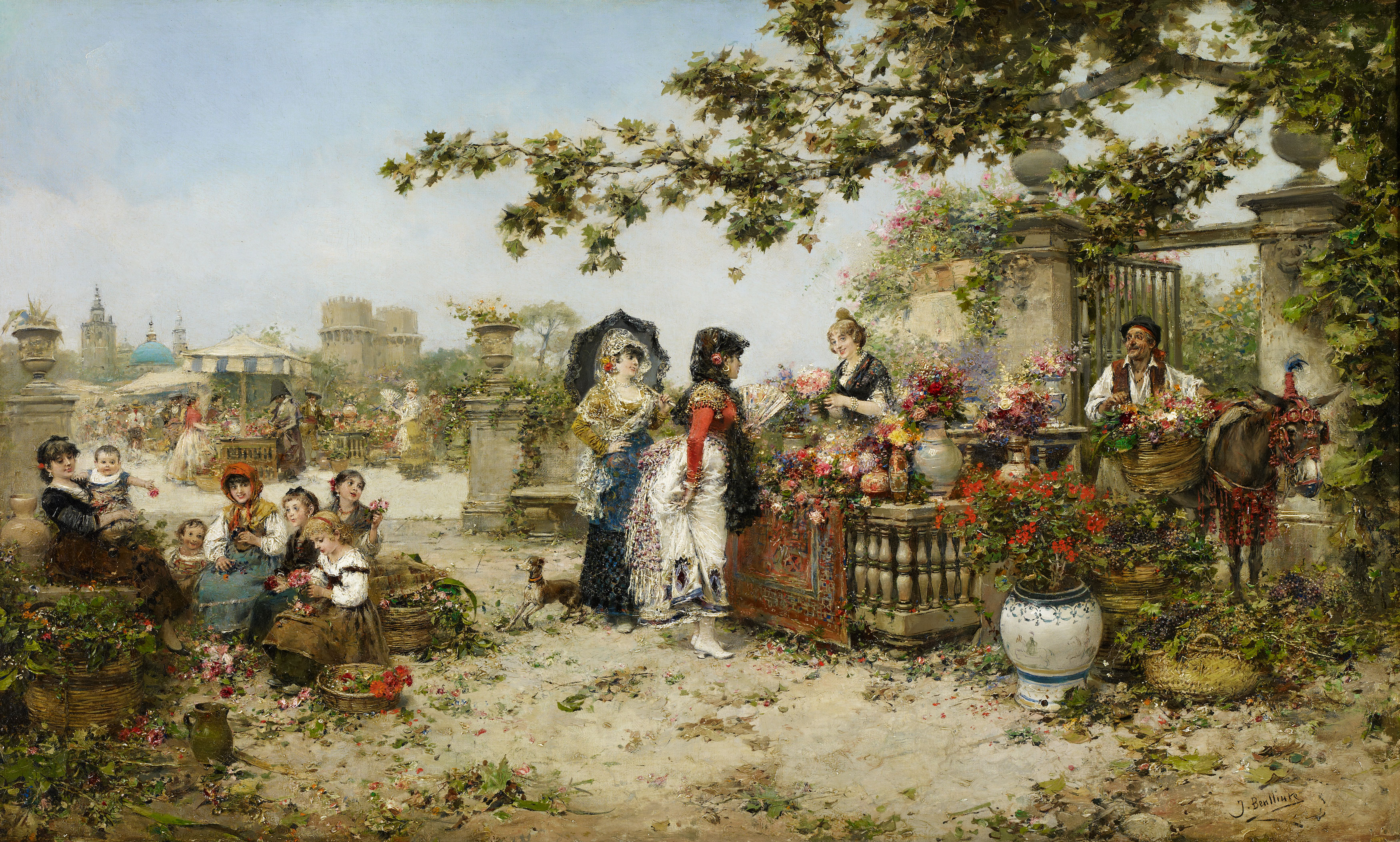 El mercado de flores