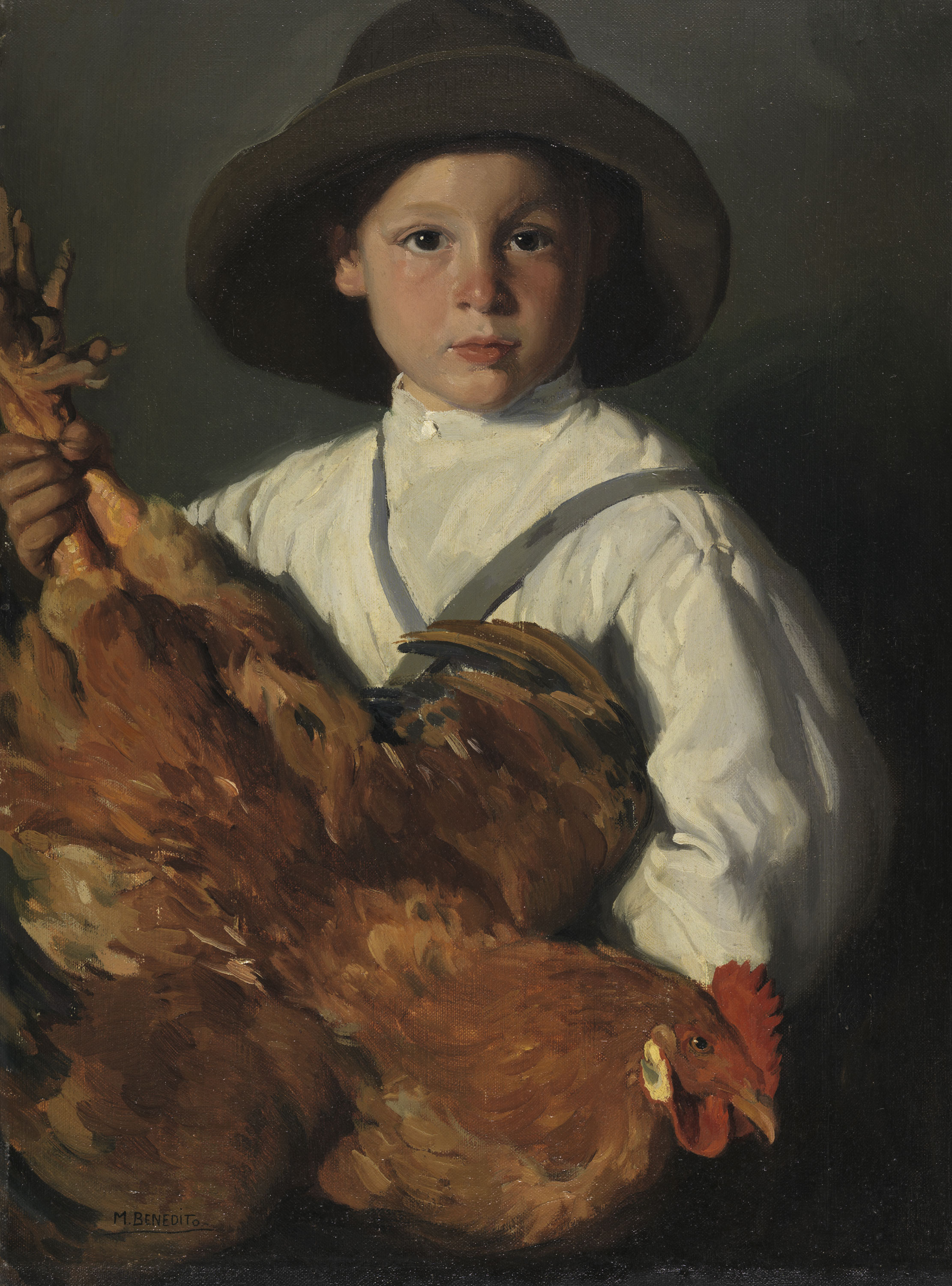 Boy with a Hen